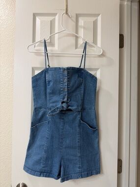 Denim Romper